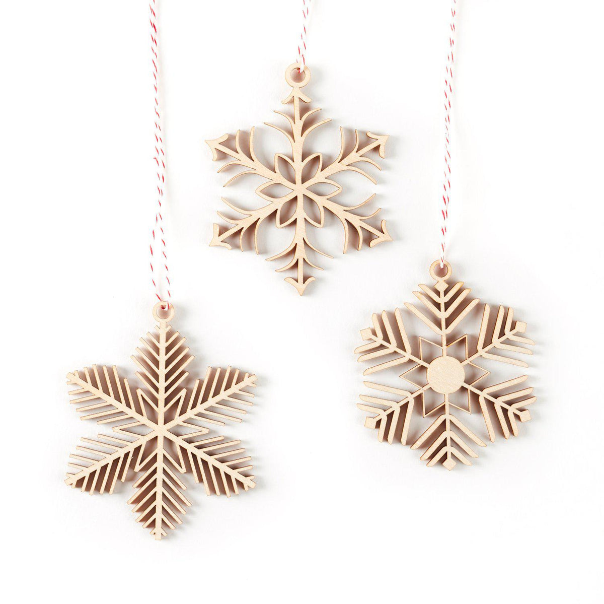 Delicate Snowflake Ornaments - 3 Pack-Light + Paper-Crying Out Loud
