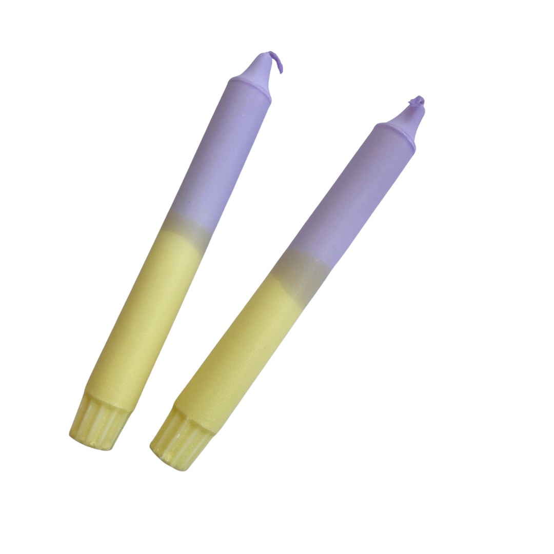 Two Coloured Pastel Taper Candle-Nordtrice-Crying Out Loud