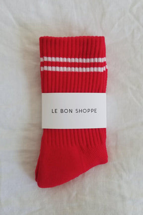 Boyfriend Socks - Red-Le Bon Shoppe-Crying Out Loud