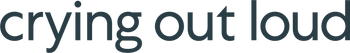 Crying Out Loud logo in dark blue