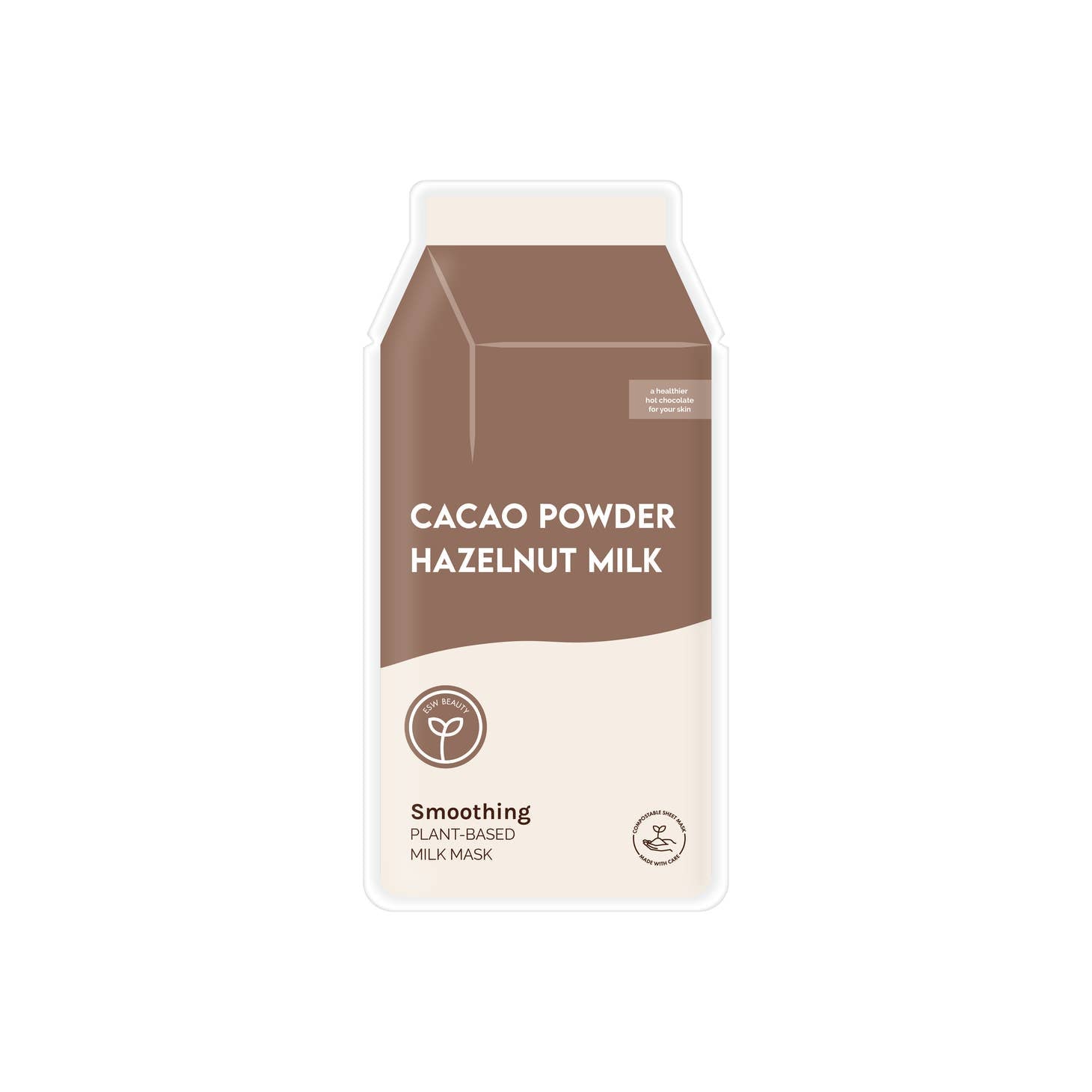 Cacao Powder Hazelnut Milk Smoothing Plant-Based Milk Mask-ESW Beauty-Crying Out Loud