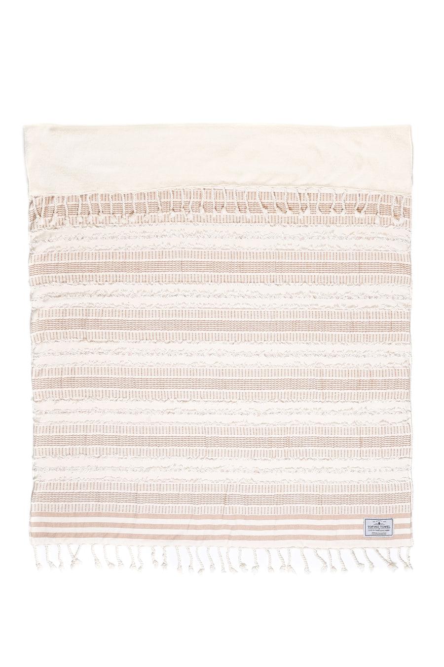 The Ophelia Throw - Camel Stripe-Tofino Towel Co.-Crying Out Loud