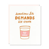 'Ice Cream' Card-Odd Daughter Paper Co.-Crying Out Loud