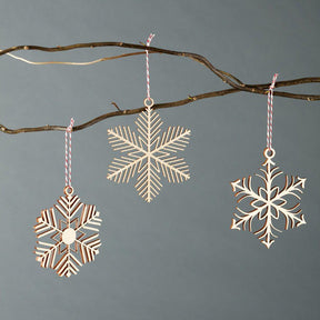 Delicate Snowflake Ornaments - 3 Pack-Light + Paper-Crying Out Loud