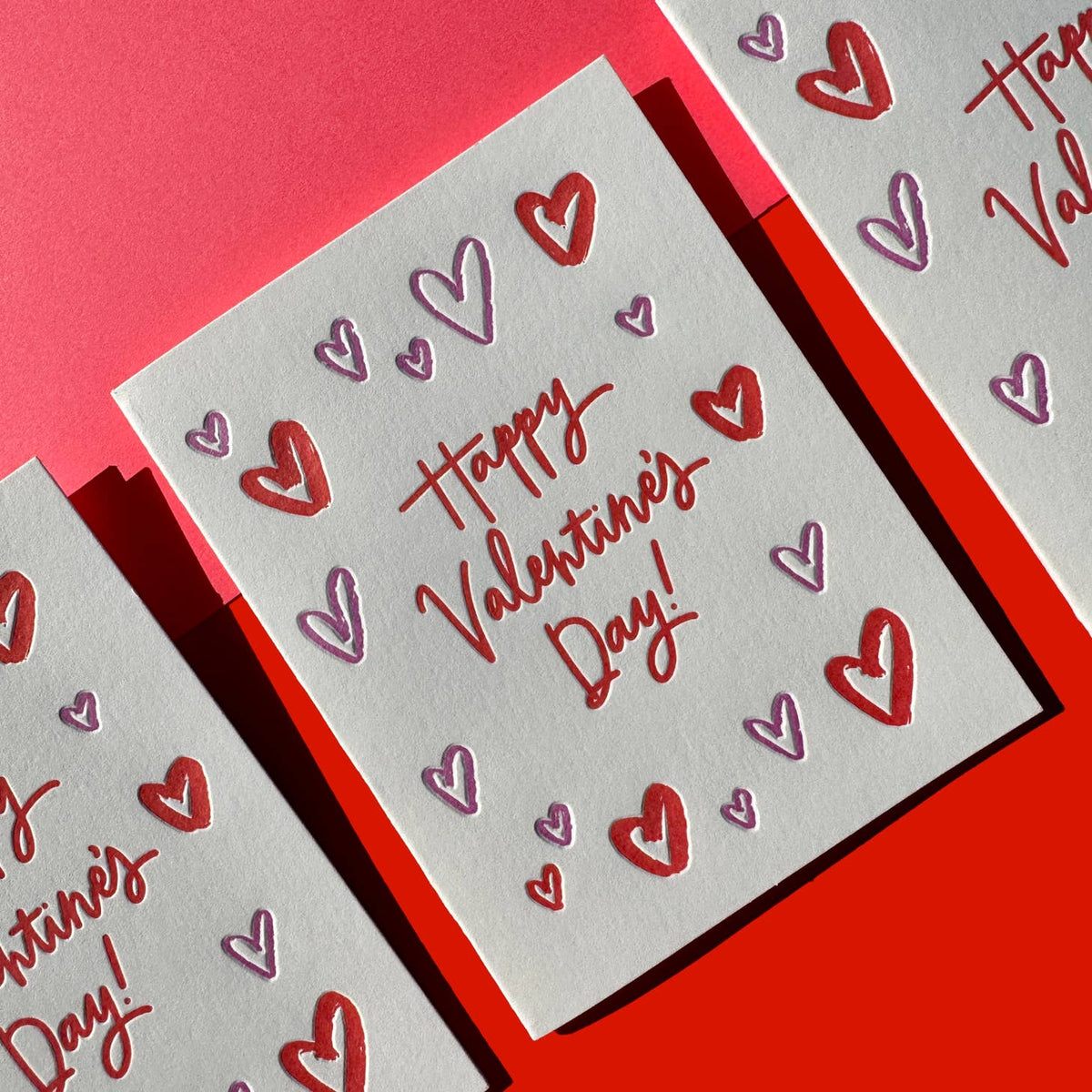 'Happy Valentine's Day Hearts' Card-Ink Meets Paper-Crying Out Loud