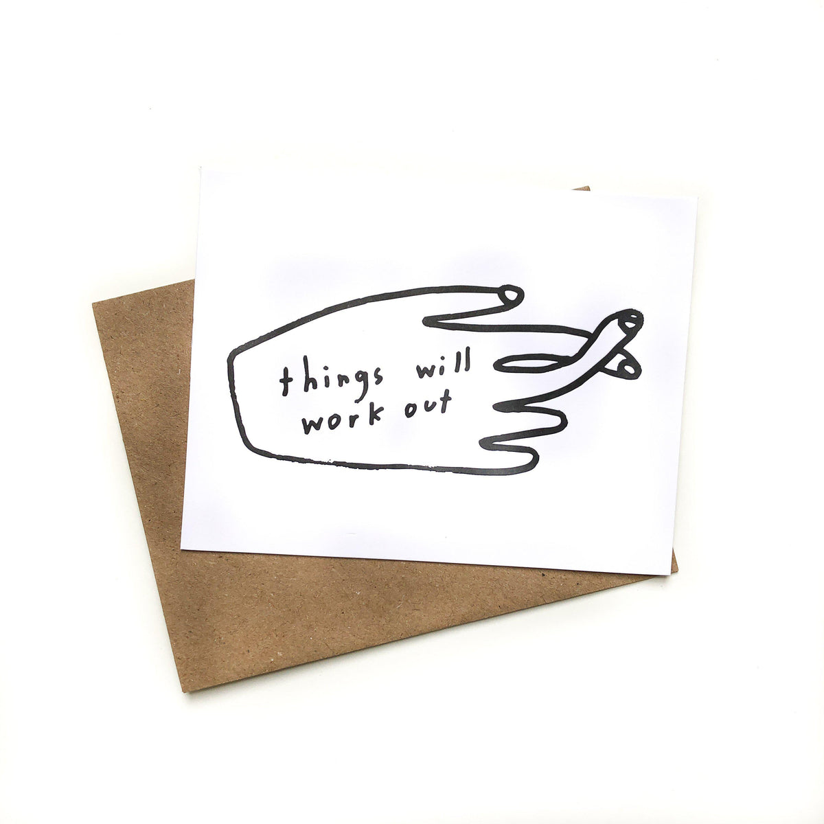 'Things Will Work Out' Card-Paper E Clips-Crying Out Loud