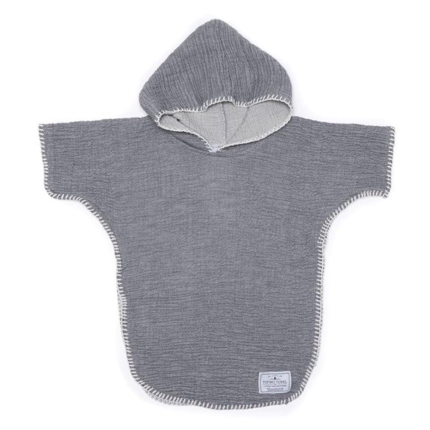 Pebble Kids Poncho - Grey-Tofino Towel Co.-Crying Out Loud